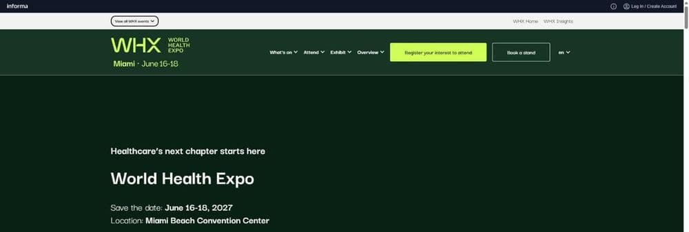World Health Expo Miami 2027